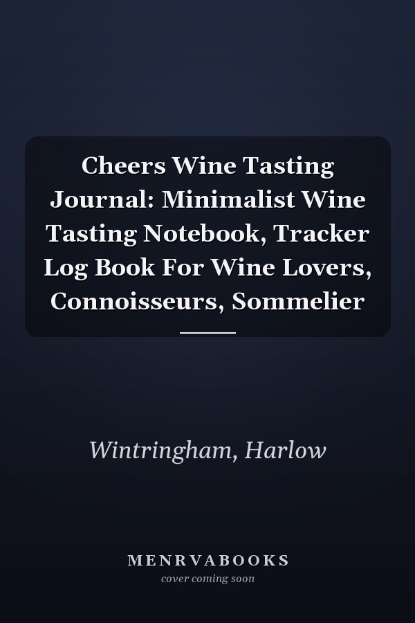 Cheers Wine Tasting Journal: Minimalist Wine Tasting Notebook, Tracker Log Book For Wine Lovers, Connoisseurs, Sommelier