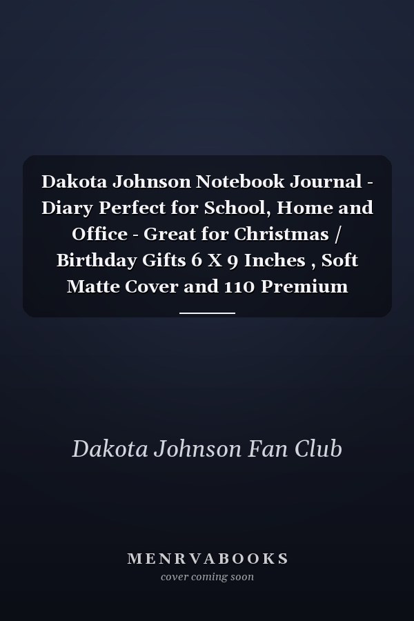 Dakota Johnson Notebook Journal - Diary Perfect for School, Home and Office - Great for Christmas / Birthday Gifts 6 X 9 Inches , Soft Matte Cover and 110 Premium Paper, Ideal Gift
