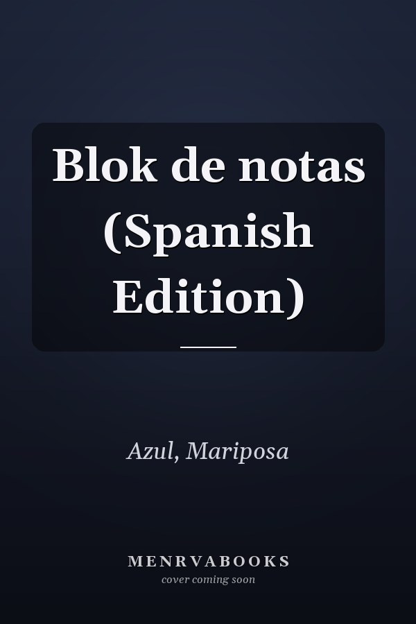 Blok de notas (Spanish Edition)