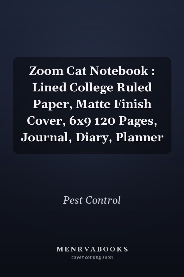 Zoom Cat Notebook : Lined College Ruled Paper, Matte Finish Cover, 6x9 120 Pages, Journal, Diary, Planner