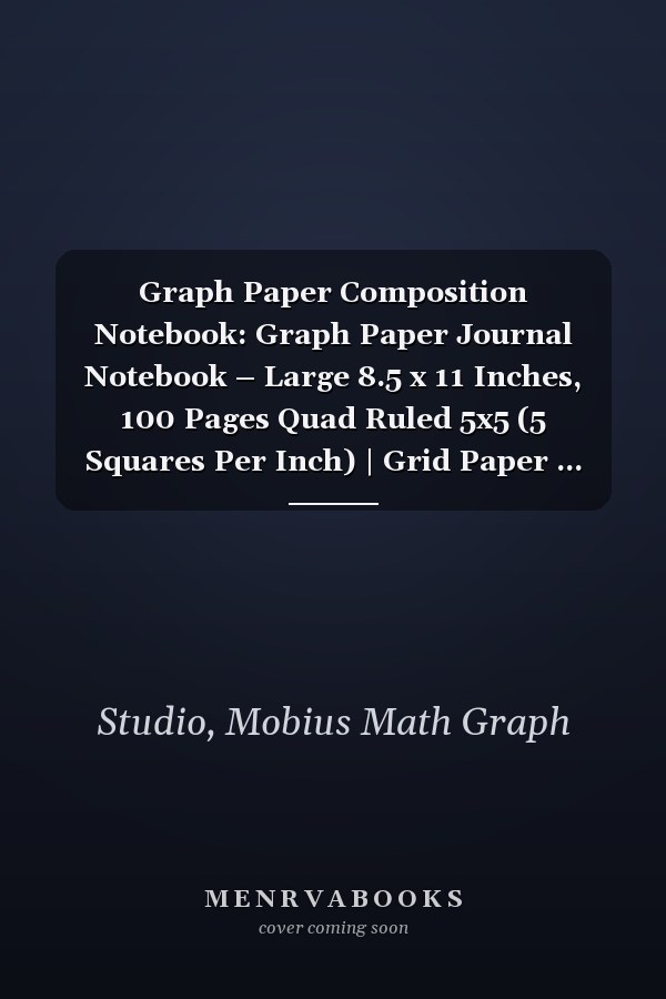 Graph Paper Composition Notebook: Graph Paper Journal Notebook – Large 8.5 x 11 Inches, 100 Pages Quad Ruled 5x5 (5 Squares Per Inch) | Grid Paper ... Paper Notebooks) Stylish Black Marble Design