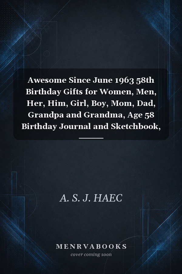 Awesome Since June 1963 58th Birthday Gifts for Women, Men, Her, Him, Girl, Boy, Mom, Dad, Grandpa and Grandma, Age 58 Birthday Journal and Sketchbook, Born in June 1963, Notebook Made in June 1963, Size 6 X 9 Inch 120 Pages