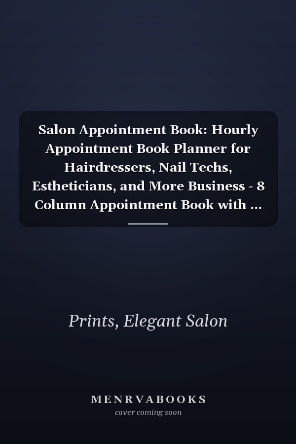 Salon Appointment Book: Hourly Appointment Book Planner for Hairdressers, Nail Techs, Estheticians, and More Business - 8 Column Appointment Book with ... Increments | Black and White Striped Cover