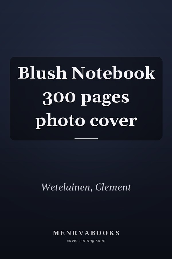 Blush Notebook 300 pages photo cover