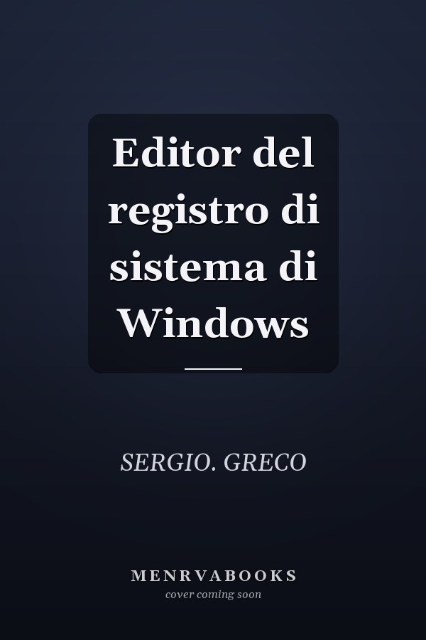 Editor del registro di sistema di Windows
