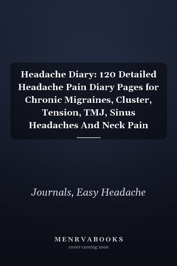Headache Diary: 120 Detailed Headache Pain Diary Pages for Chronic Migraines, Cluster, Tension, TMJ, Sinus Headaches And Neck Pain
