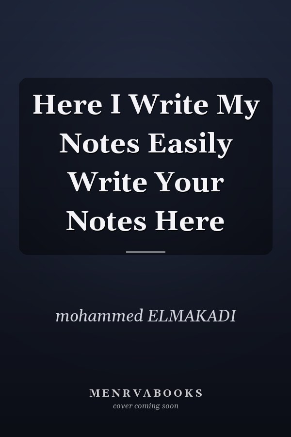 Here I Write My Notes Easily Write Your Notes Here