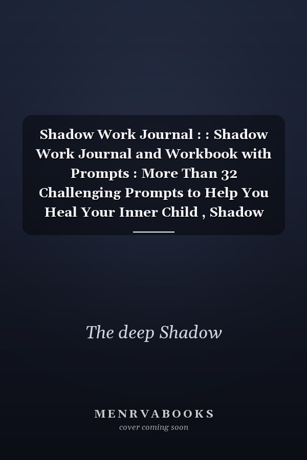 Shadow Work Journal : : Shadow Work Journal and Workbook with Prompts : More Than 32 Challenging Prompts to Help You Heal Your Inner Child , Shadow Work Journal for Beginners and Professionals , Shadow Work Workbook , Shadow Work Journal and Workbook
