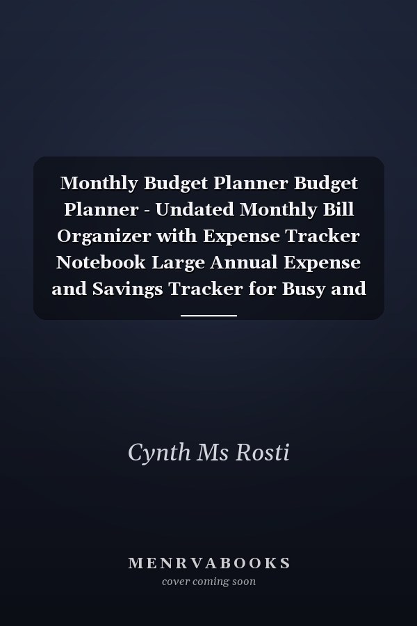 Monthly Budget Planner Budget Planner - Undated Monthly Bill Organizer with Expense Tracker Notebook Large Annual Expense and Savings Tracker for Busy and Tired Woman