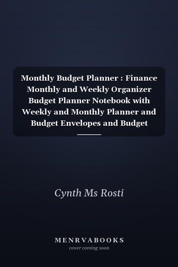 Monthly Budget Planner : Finance Monthly and Weekly Organizer Budget Planner Notebook with Weekly and Monthly Planner and Budget Envelopes and Budget Sheets
