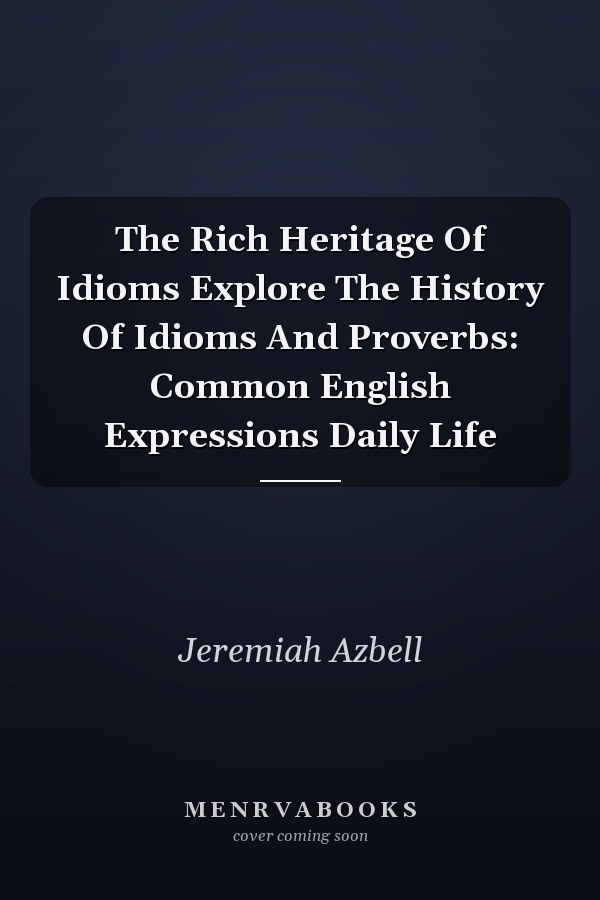 The Rich Heritage Of Idioms Explore The History Of Idioms And Proverbs: Common English Expressions Daily Life