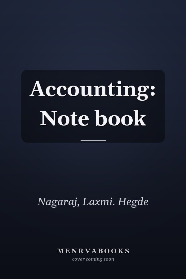 Accounting: Note book