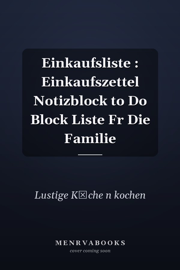 Einkaufsliste : Einkaufszettel Notizblock to Do Block Liste Fr Die Familie
