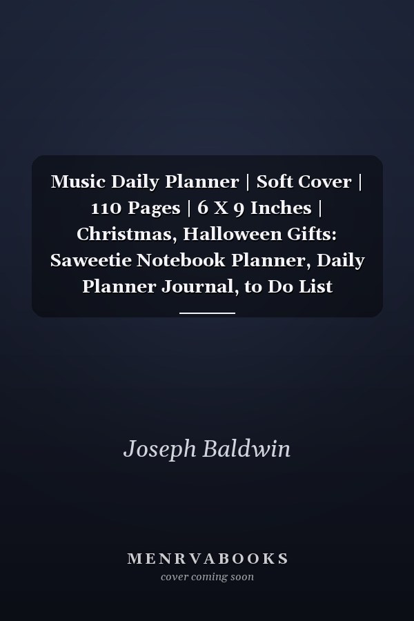 Music Daily Planner | Soft Cover | 110 Pages | 6 X 9 Inches | Christmas, Halloween Gifts: Saweetie Notebook Planner, Daily Planner Journal, to Do List Notebook, Daily Organizer