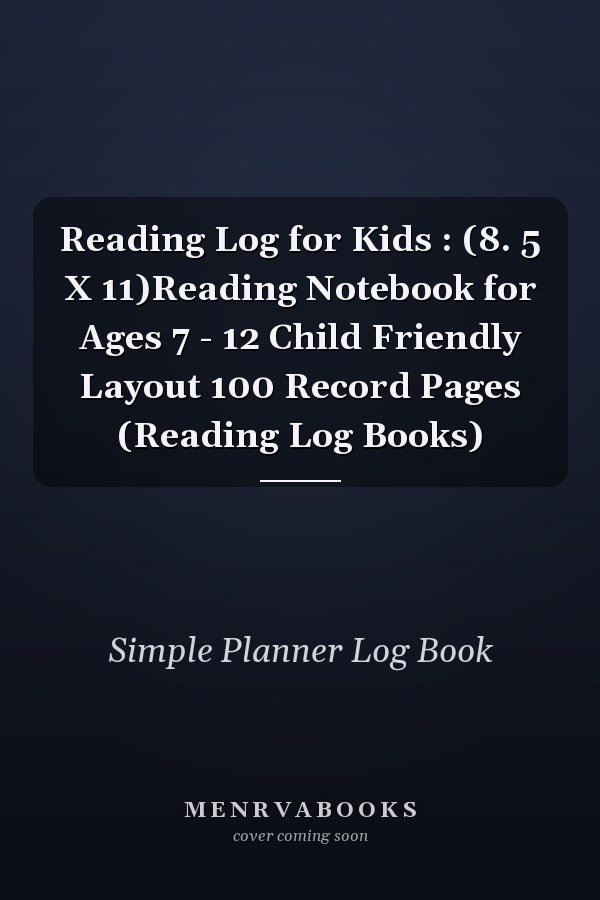 Reading Log for Kids