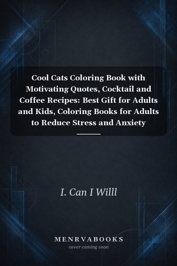 Cool Cats Coloring Book with Motivating Quotes, Cocktail and Coffee Recipes: Best Gift for Adults and Kids, Coloring Books for Adults to Reduce Stress and Anxiety