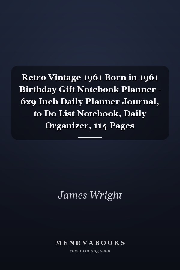 Retro Vintage 1961 Birthday Gift Notebook Planner