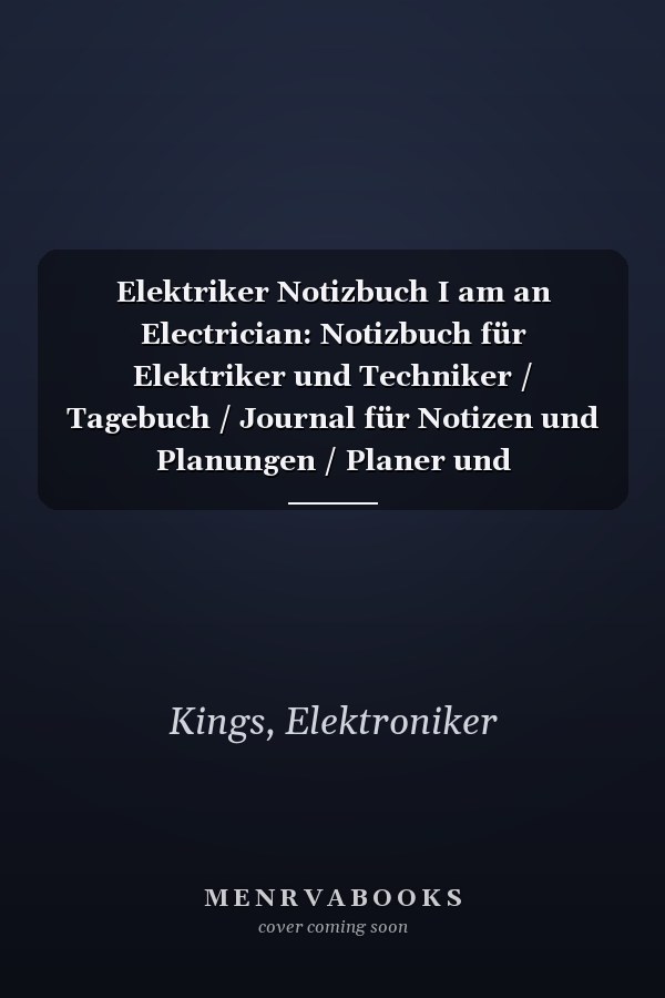Elektriker Notizbuch I am an Electrician: Notizbuch für Elektriker und Techniker / Tagebuch / Journal für Notizen und Planungen / Planer und Erinnerungen (German Edition)