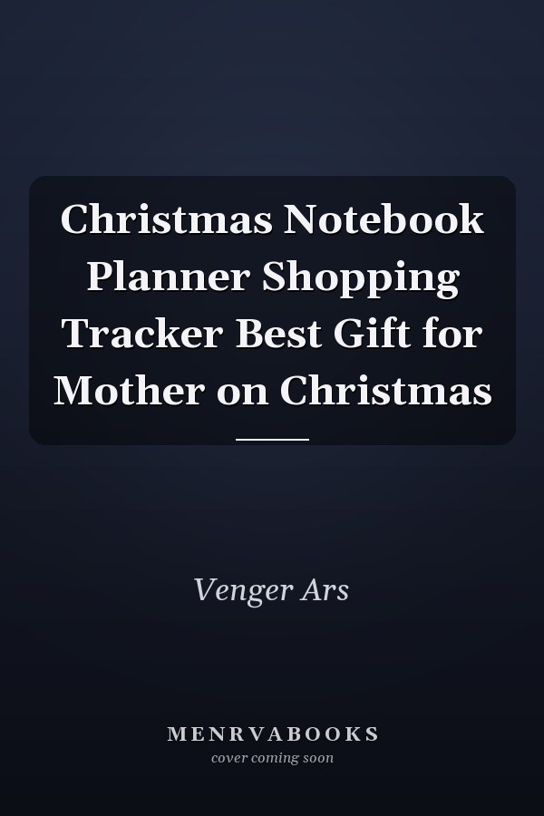 Christmas Notebook Planner Shopping Tracker Best Gift for Mother on Christmas