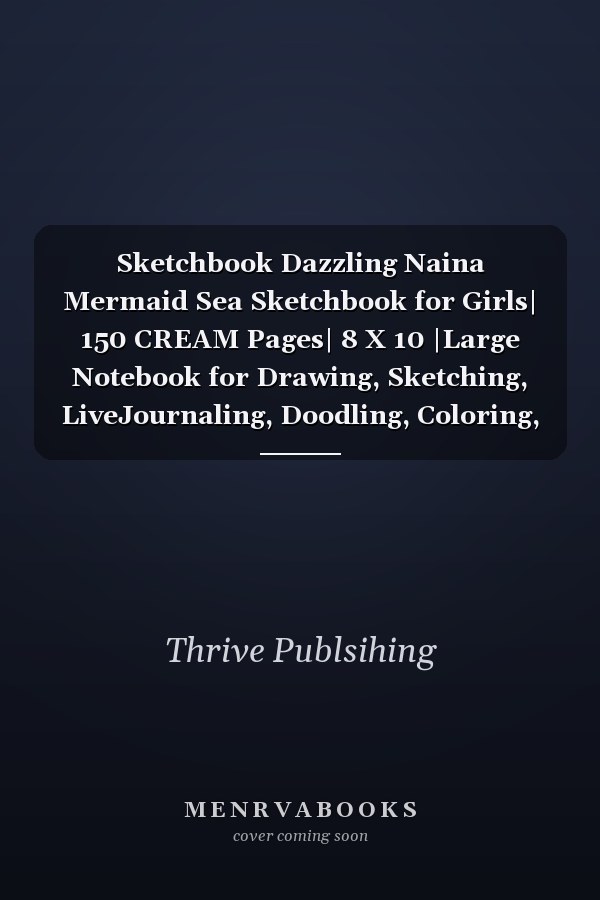 Sketchbook Dazzling Naina Mermaid Sea Sketchbook for Girls| 150 CREAM Pages| 8 X 10 |Large Notebook for Drawing, Sketching, LiveJournaling, Doodling, Coloring, Designing, Painting, Writing |Artist Journal for Boys, Girls, Kids, Teens