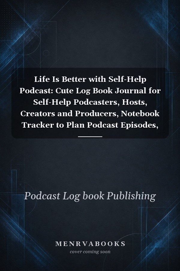 Life Is Better with Self-Help Podcast: Cute Log Book Journal for Self-Help Podcasters, Hosts, Creators and Producers, Notebook Tracker to Plan Podcast Episodes, Gag Gift for Christmas Birthday, Pattern Design Cover