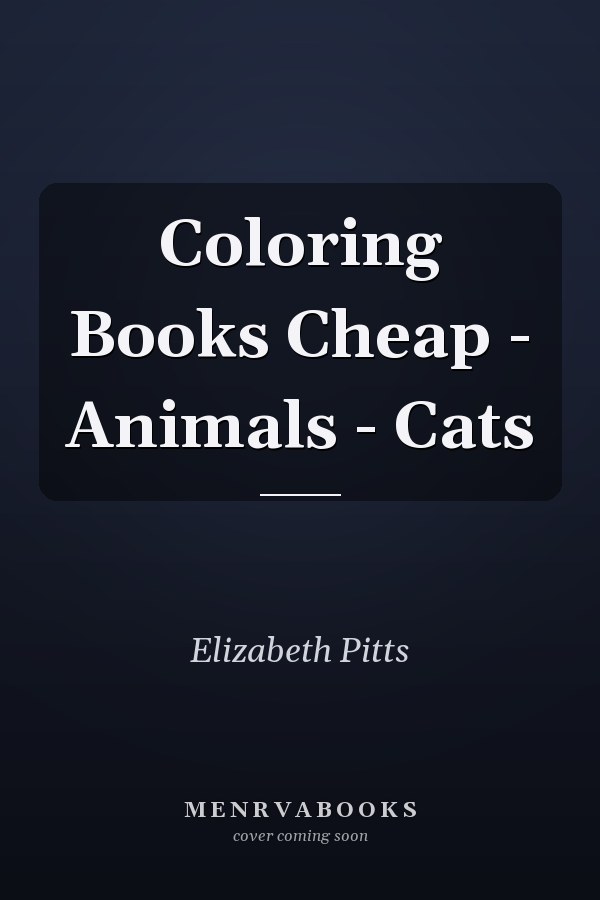 Coloring Books Cheap - Animals - Cats