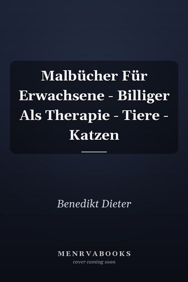 Malbücher Für Erwachsene - Billiger Als Therapie - Tiere - Katzen