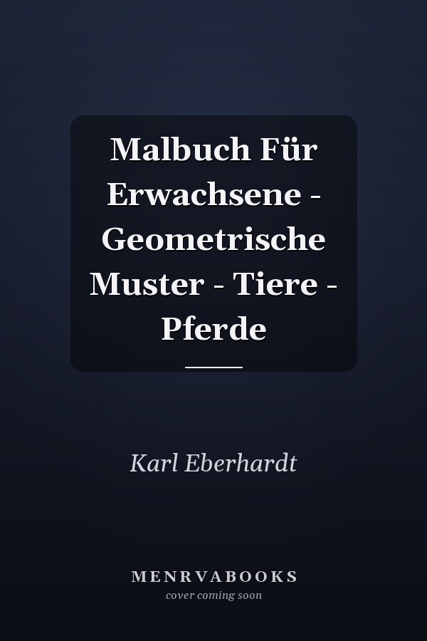 Malbuch Für Erwachsene - Geometrische Muster - Tiere - Pferde