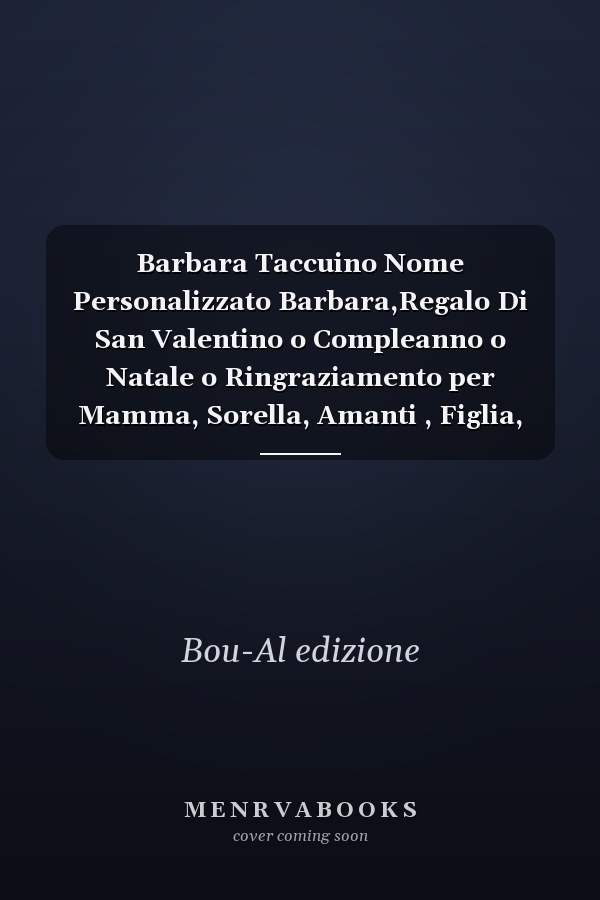 Barbara Taccuino Nome Personalizzato Barbara,Regalo Di San Valentino o Compleanno o Natale o Ringraziamento per Mamma, Sorella, Amanti , Figlia, 112 Pagine a Righe, Formato 15. 24 X 22. 86 Cm