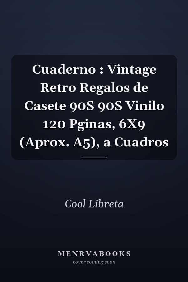 Cuaderno : Vintage Retro Regalos de Casete 90S 90S Vinilo 120 Pginas, 6X9 (Aprox. A5), a Cuadros