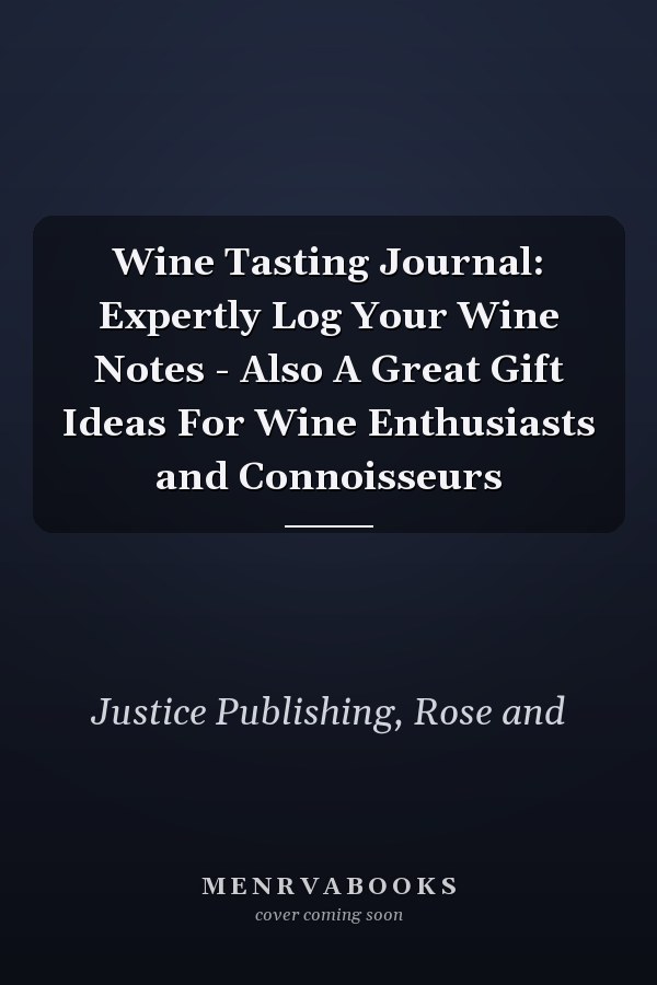 Wine Tasting Journal: Expertly Log Your Wine Notes - Also A Great Gift Ideas For Wine Enthusiasts and Connoisseurs
