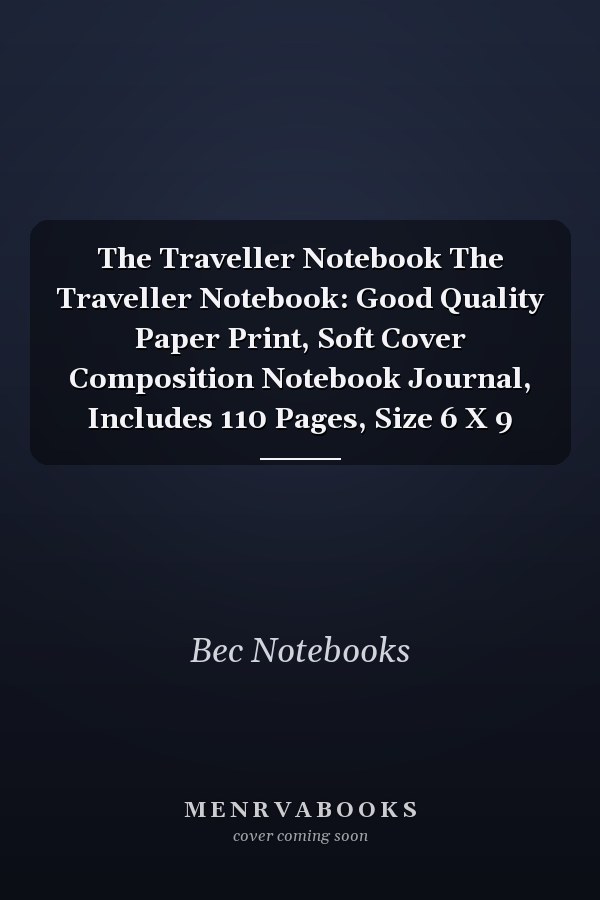The Traveller Notebook The Traveller Notebook: Good Quality Paper Print, Soft Cover Composition Notebook Journal, Includes 110 Pages, Size 6 X 9