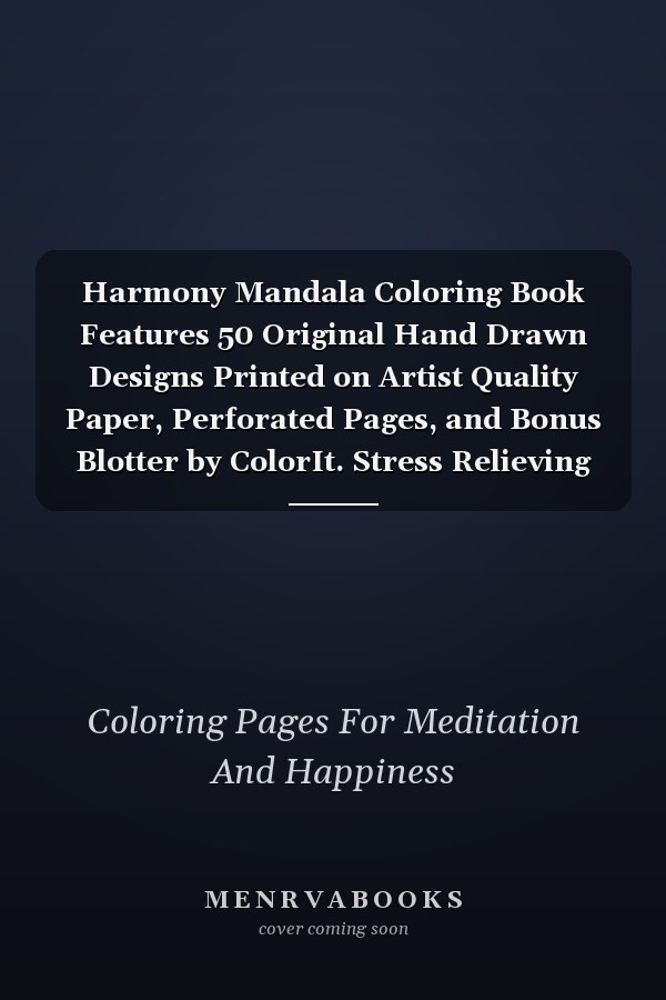 Harmony Mandala Coloring Book Features 50 Original Hand Drawn Designs Printed on Artist Quality Paper, Perforated Pages, and Bonus Blotter by ColorIt. Stress Relieving Animal Designs for Adults Relaxation. 100 Page 8. 5x11