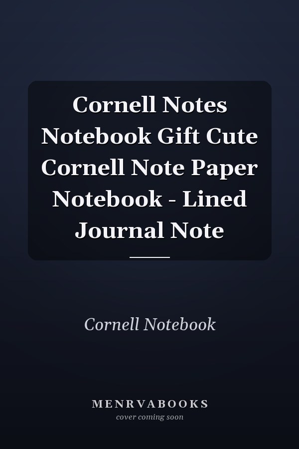 Cornell Notes Notebook Gift Cute Cornell Note Paper Notebook - Lined Journal Note