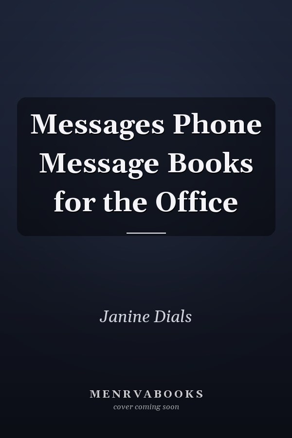 Messages Phone Message Books for the Office