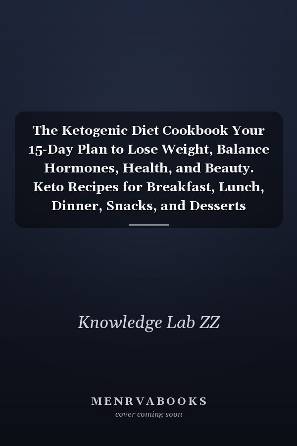 The Ketogenic Diet Cookbook Your 15-Day Plan to Lose Weight, Balance Hormones, Health, and Beauty. Keto Recipes for Breakfast, Lunch, Dinner, Snacks, and Desserts