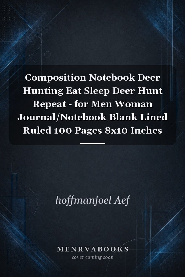 Composition Notebook Deer Hunting Eat Sleep Deer Hunt Repeat - for Men Woman Journal/Notebook Blank Lined Ruled 100 Pages 8x10 Inches