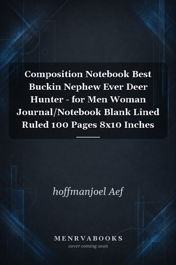 Composition Notebook Best Buckin Nephew Ever Deer Hunter - for Men Woman Journal/Notebook Blank Lined Ruled 100 Pages 8x10 Inches