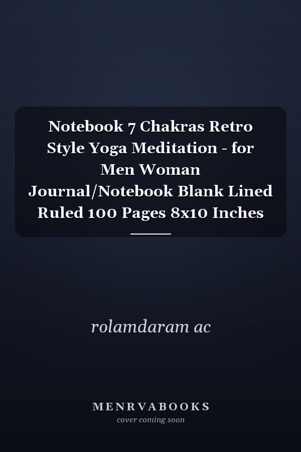 Notebook 7 Chakras Retro Style Yoga Meditation