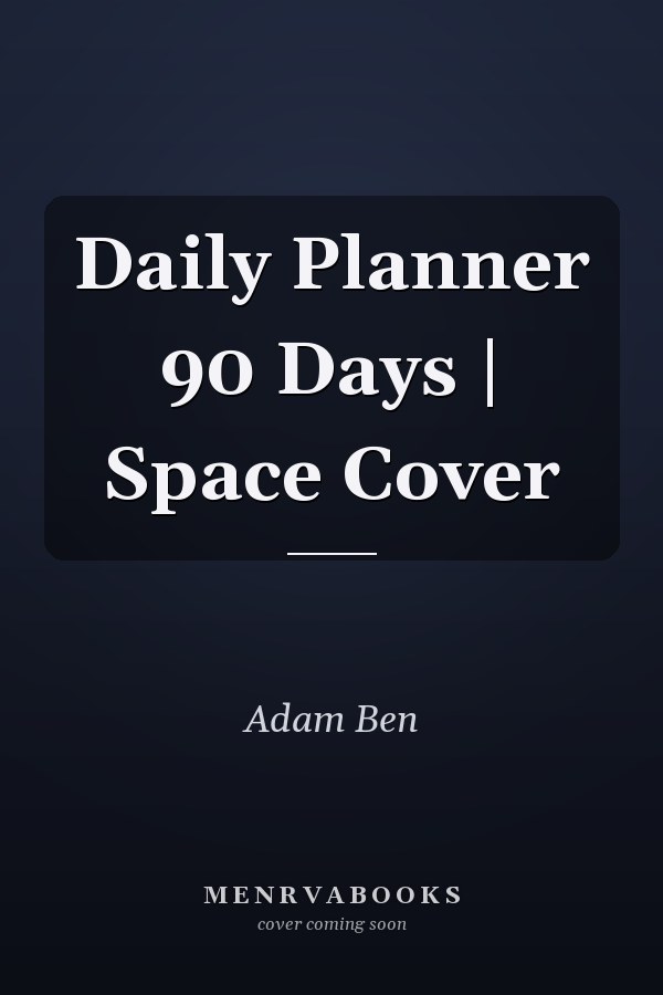 Daily Planner 90 Days | Space Cover
