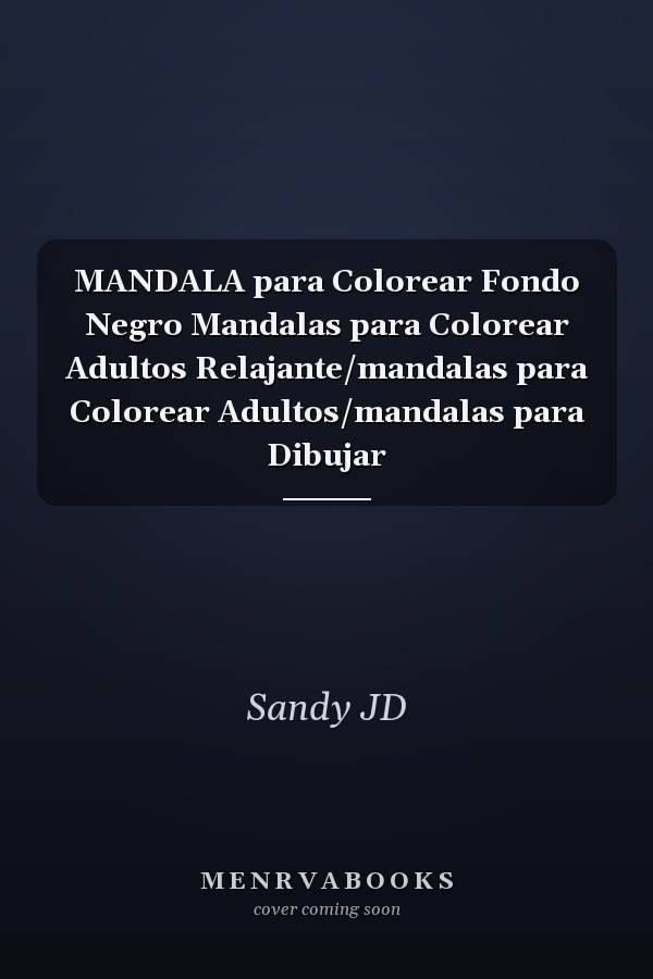 MANDALA para Colorear Fondo Negro Mandalas para Colorear Adultos Relajante/mandalas para Colorear Adultos/mandalas para Dibujar