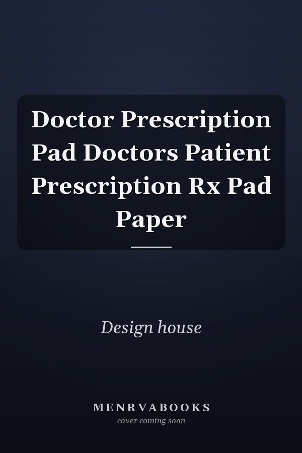 Doctor Prescription Pad Doctors Patient Prescription Rx Pad Paper