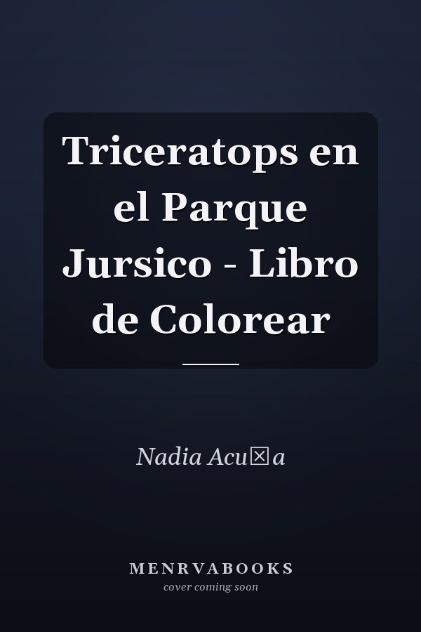 Triceratops en el Parque Jursico - Libro de Colorear