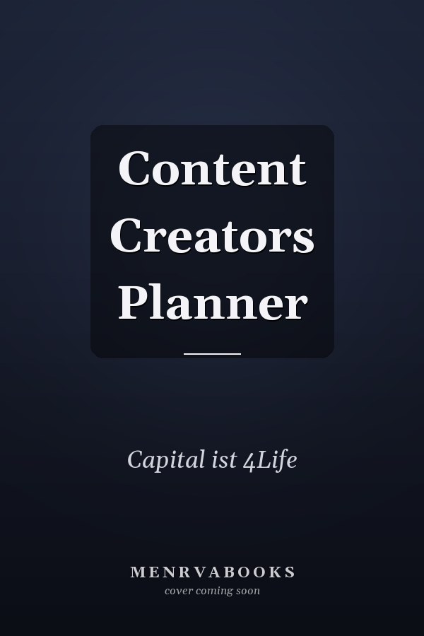 Content Creators Planner