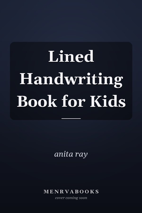 Lined Handwriting Book for Kids