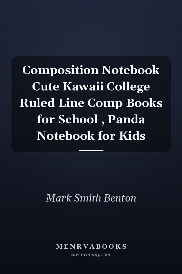 Composition Notebook Cute Kawaii College Ruled Line Comp Books for School , Panda Notebook for Kids