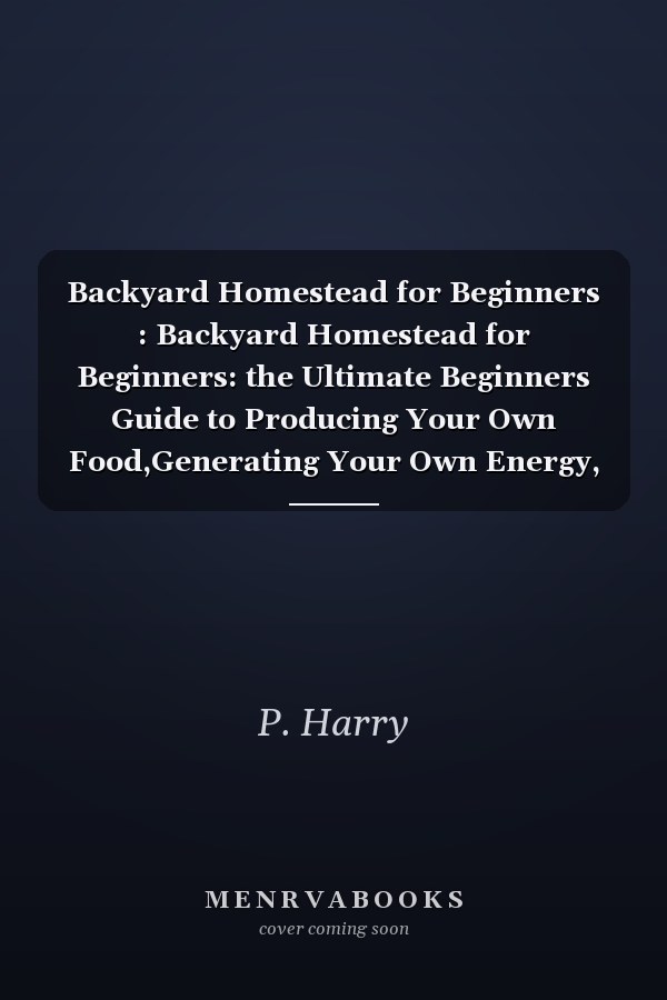 Backyard Homestead for Beginners : Backyard Homestead for Beginners: the Ultimate Beginners Guide to Producing Your Own Food,Generating Your Own Energy, Canning Within a Short Period of Time