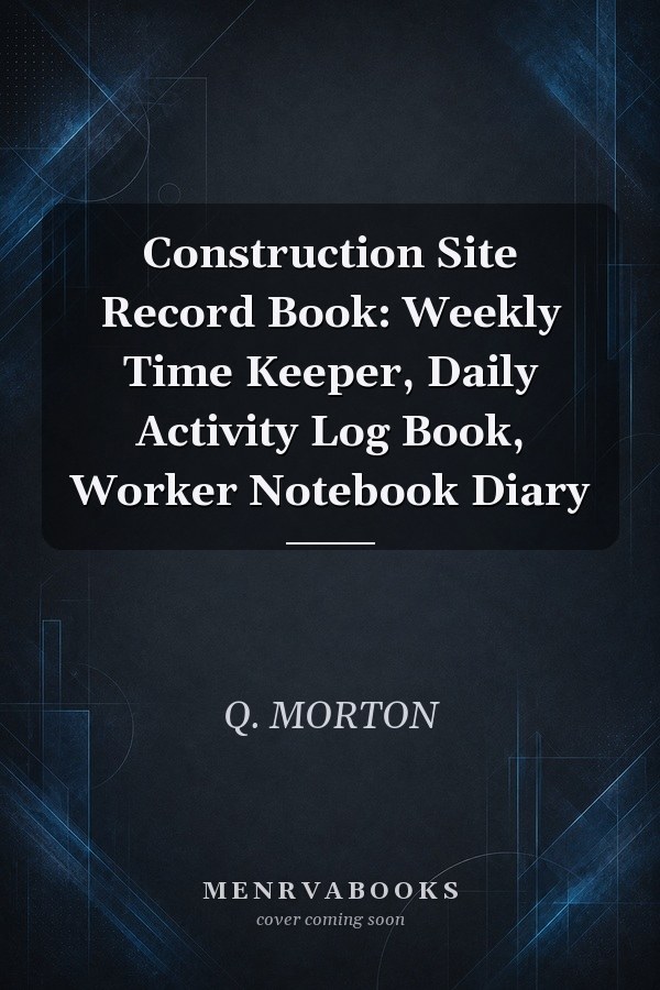 Construction Site Record Book: Weekly Time Keeper, Daily Activity Log Book, Worker Notebook Diary