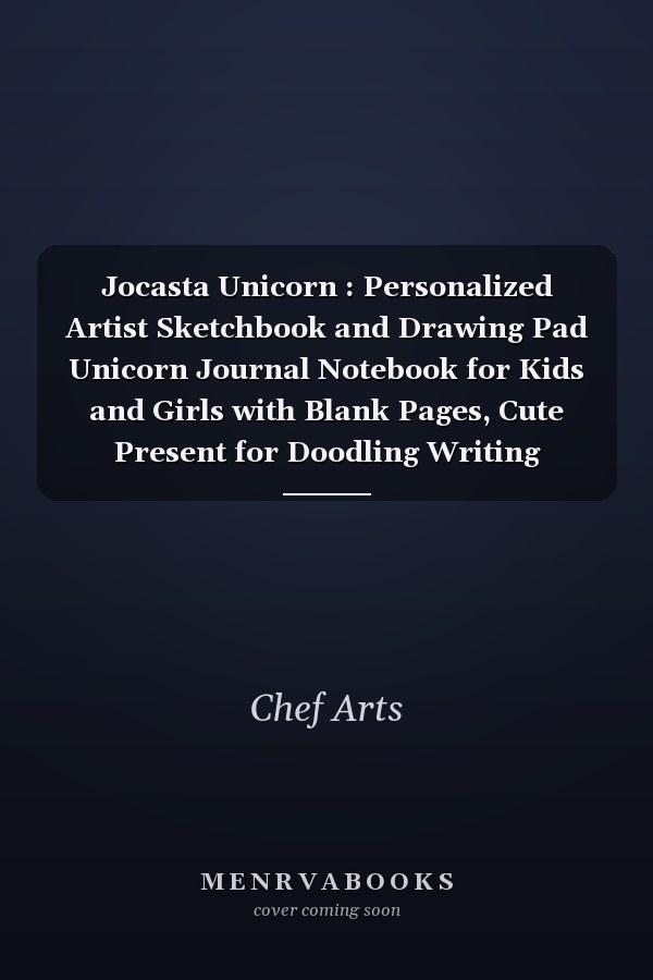 Jocasta Unicorn : Personalized Artist Sketchbook and Drawing Pad Unicorn Journal Notebook for Kids and Girls with Blank Pages, Cute Present for Doodling Writing Sketching Noting