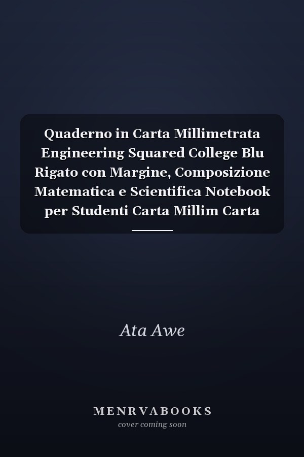 Quaderno in Carta Millimetrata Engineering Squared College Blu Rigato con Margine, Composizione Matematica e Scientifica Notebook per Studenti Carta Millim Carta Millimetrata Taccuino PAGINE
